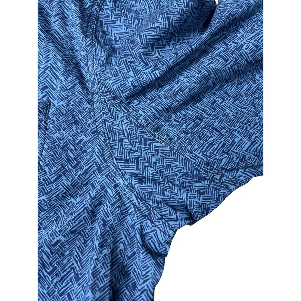 Duluth Mens Size XL Mens Canyoneer Long Sleeve Button Down Shirt Blue Zip Pocket - Picture 7 of 9
